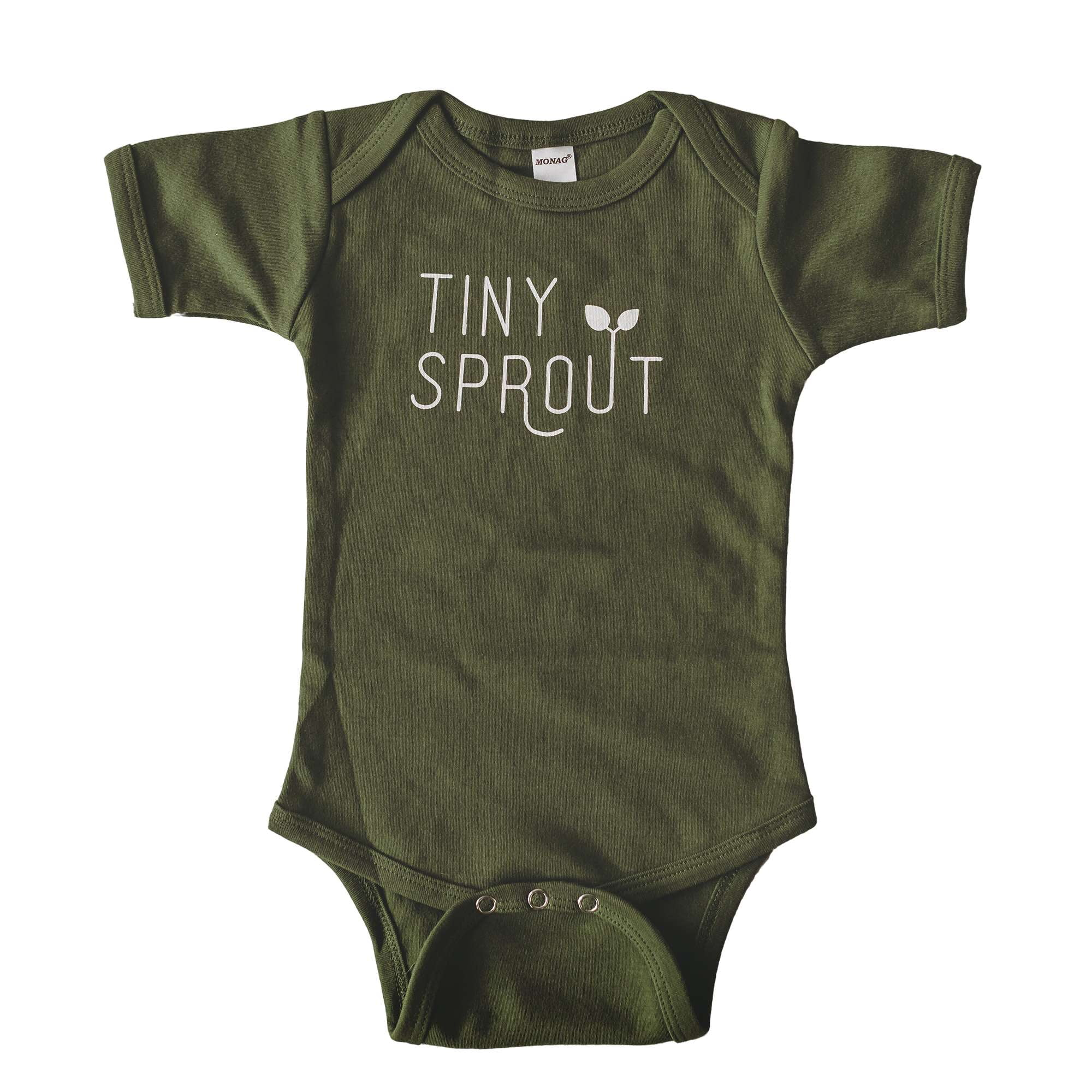 PRE-ORDER - Tiny Sprout baby bodysuit / onesie - Hilland sonconstruction.